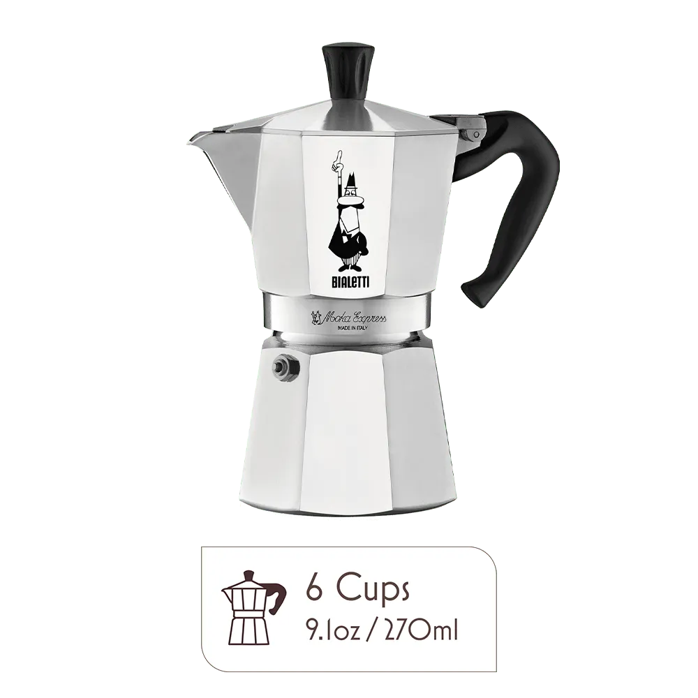 Bialetti Moka Pot Accessories: 6 Cup, Filter and 3 Gaskets