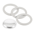 Bialetti Moka Pot Accessories: 6 Cup, Filter and 3 Gaskets