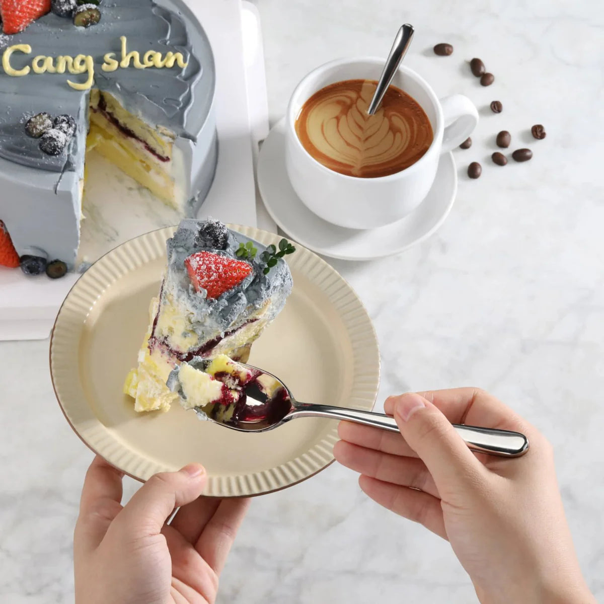 Cangshan Rain II Flatware: Forged Teaspoon