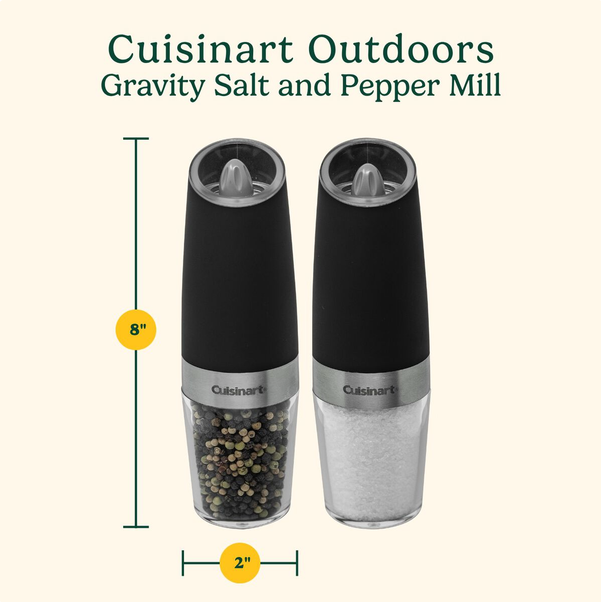 Cuisinart Gravity Salt and Pepper Mill Set