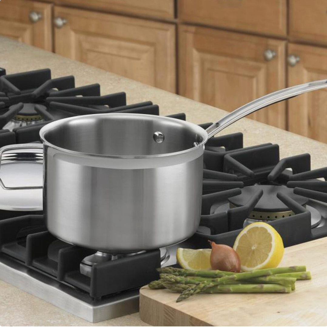 Cuisinart MultiCladPro Saucepan w/Lid: 3 QT