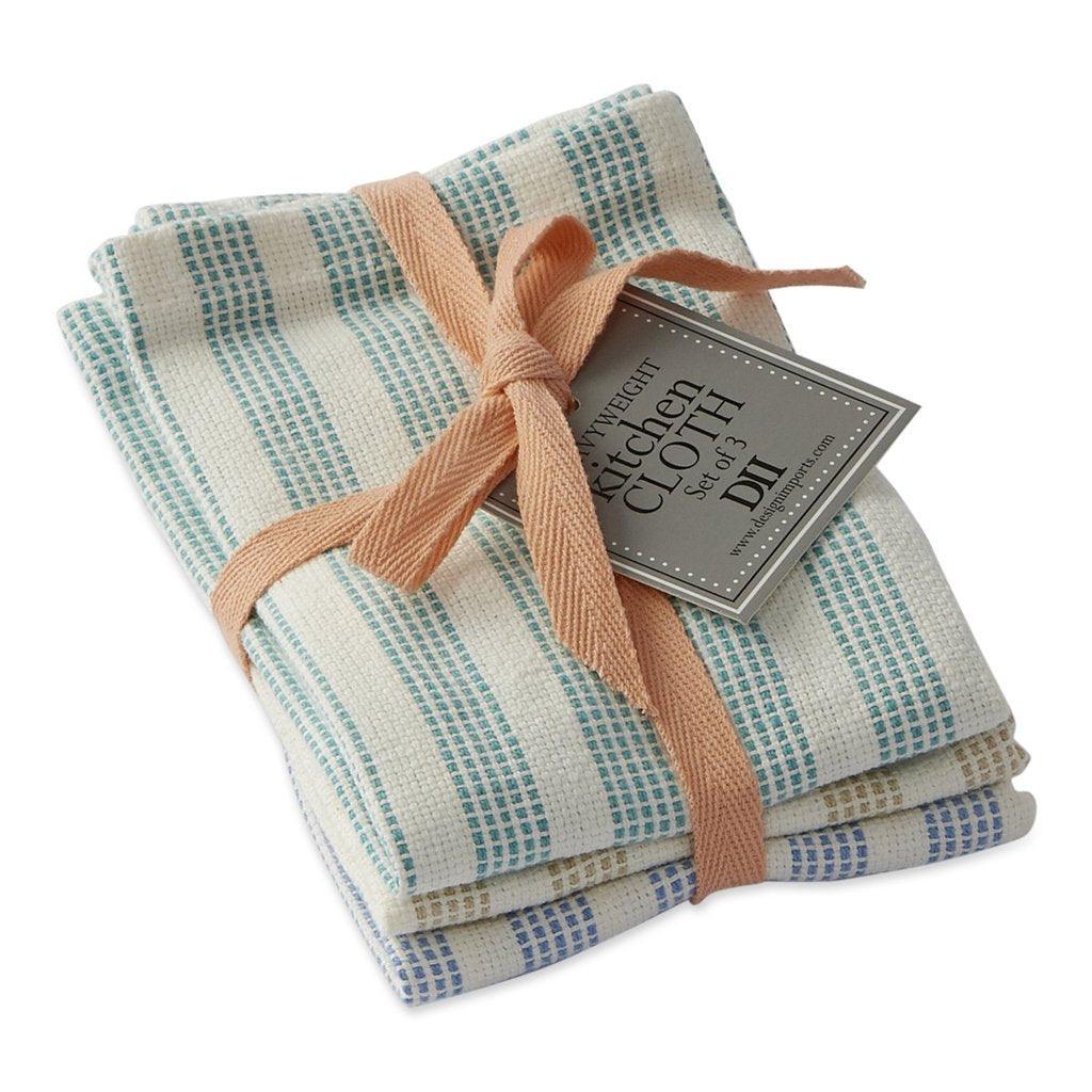 DII Dishcloths (Set of 3): Tide Pool