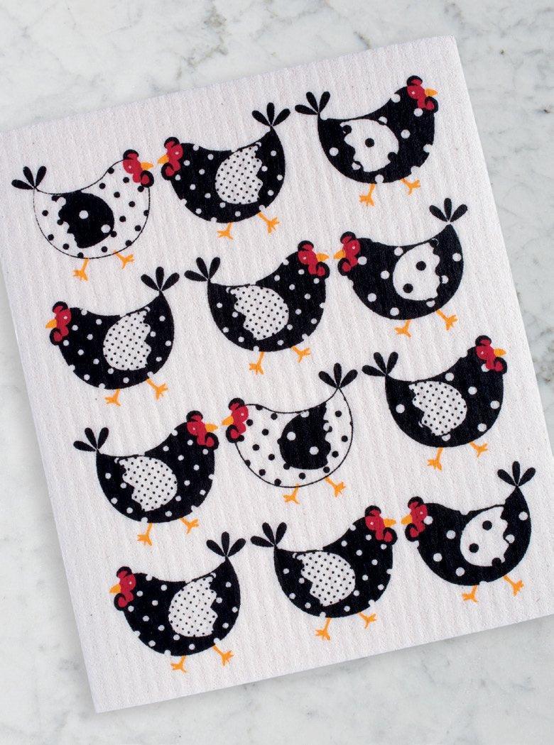 DII Swedish Dishcloth: Chickens