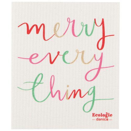 NOW Designs Swedish Dishcloth: Merry Everything