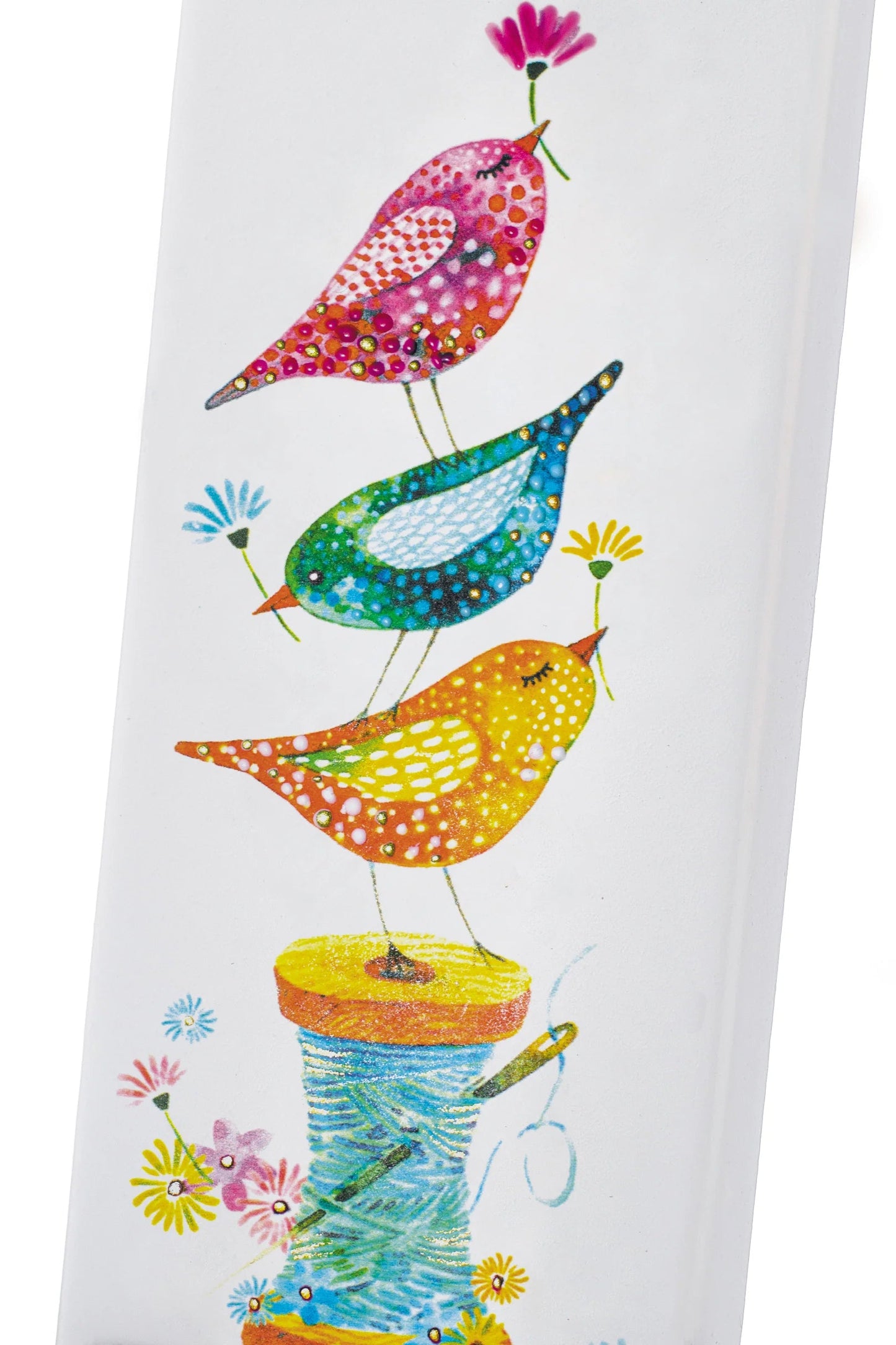 Flatyz Candle: Birds on a Sewing Spool