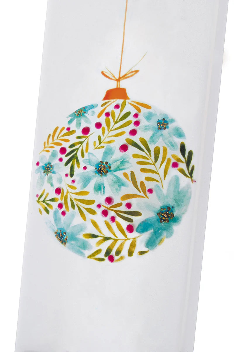 Flatyz Candle: Floral Christmas Ornament