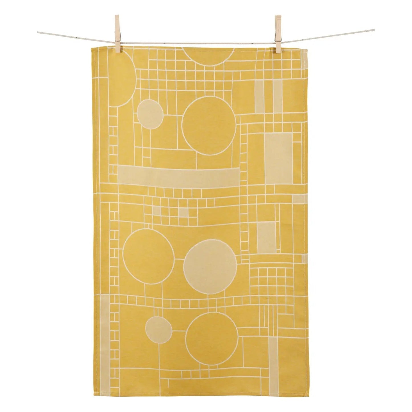 KAF Frank Lloyd Wright Jacquard Kitchen Towel: Coonley Playhouse