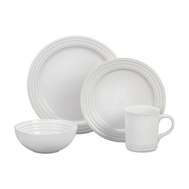 Le Creuset 16 Piece Dinnerware Set: White