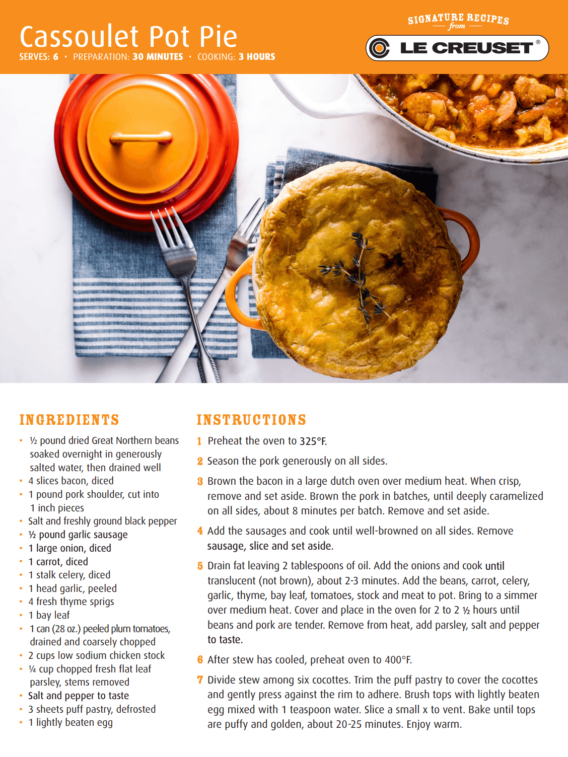 Le Creuset Cocotte: 14 oz., White