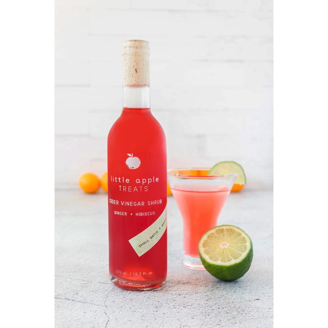 Little Apple Treats Shrub: Ginger Hibiscus