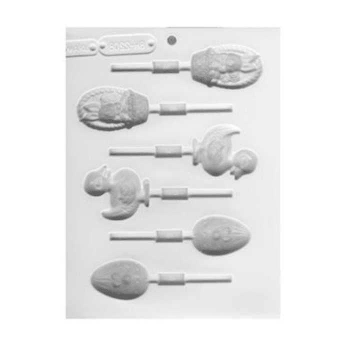 Hard Candy Molds - Easter Assorted Lollipop Sheet Mold