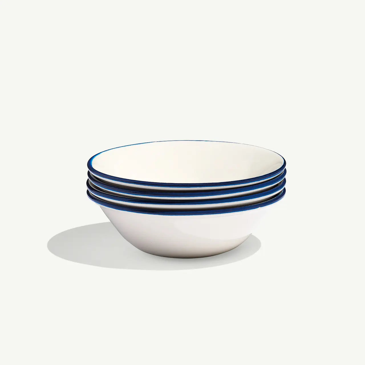 MADE IN® Tabletop Side Bowls (Set of 4): Blue Rim
