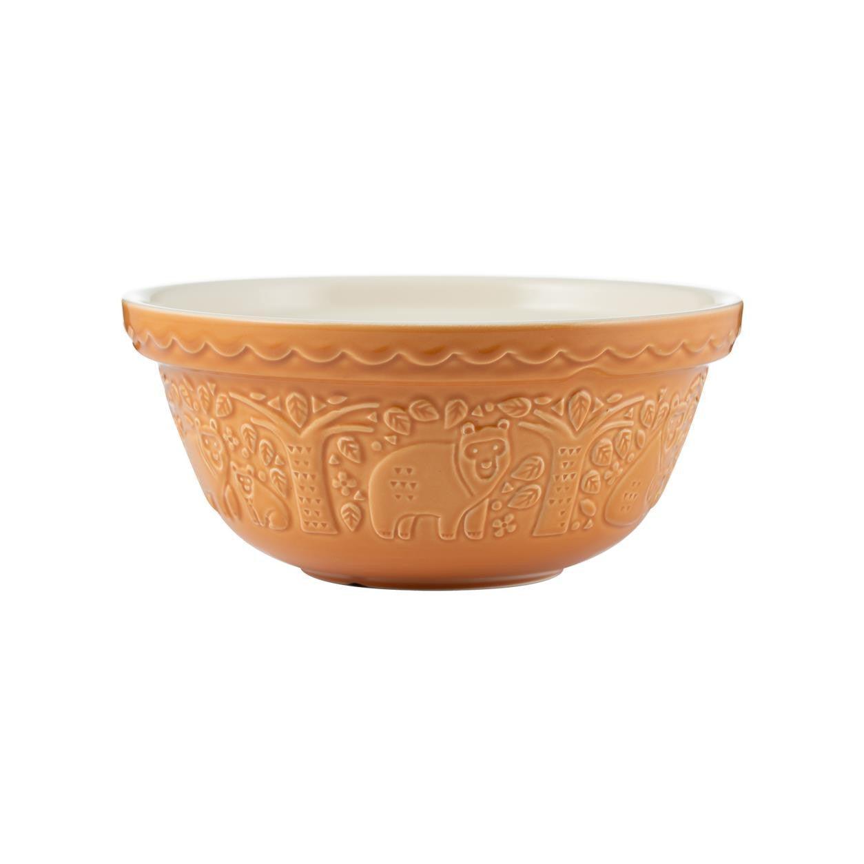 Mason Cash Size 24 Mixing Bowl: Ochre, Bear