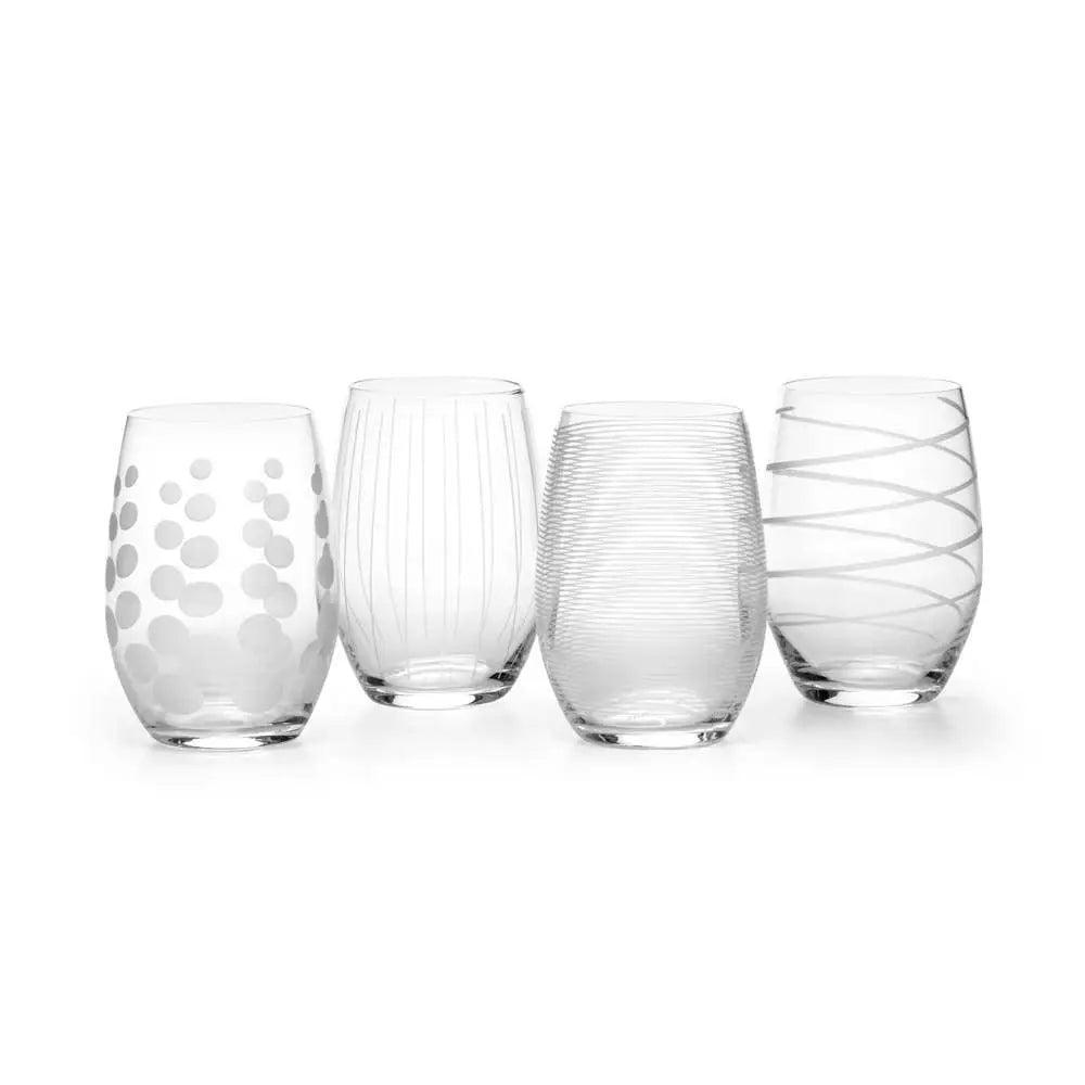 Mikasa Cheers Stemless Wine Glasses (Set of 4): 17 oz