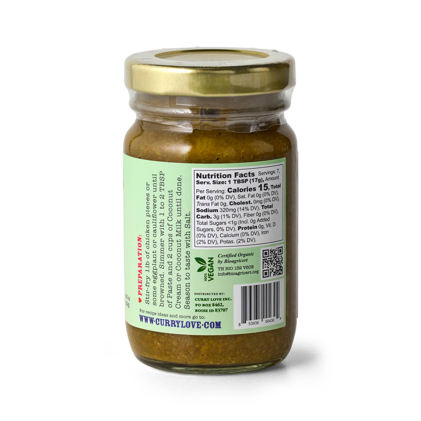 Mike's Organic Curry Love Green Thai Curry Paste