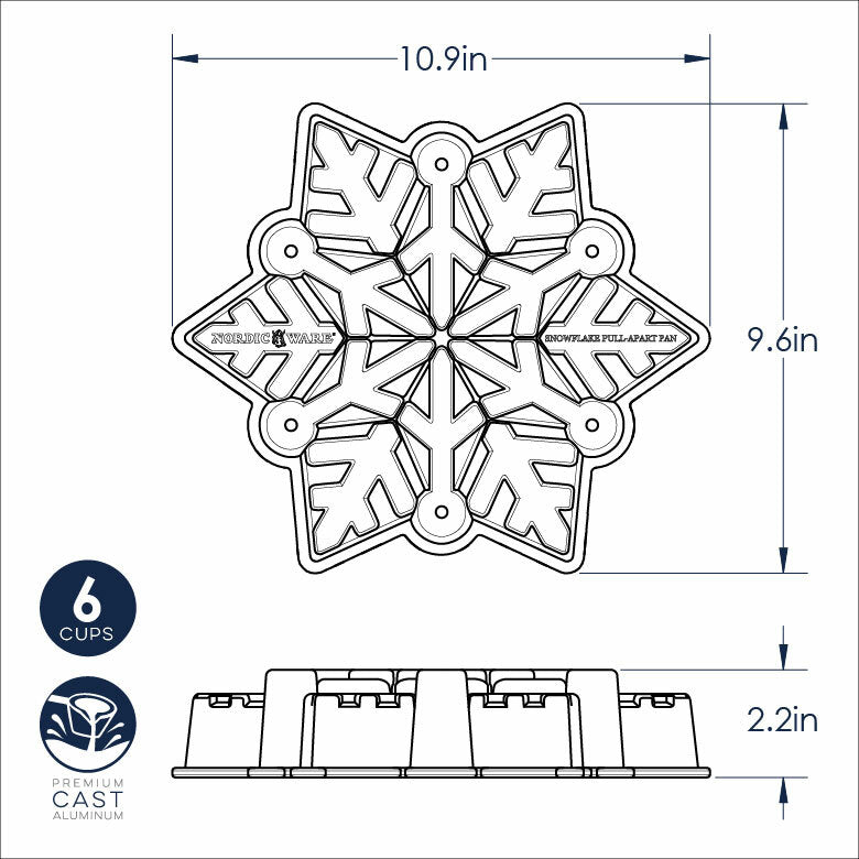NordicWare Cake Pan: Snowflake