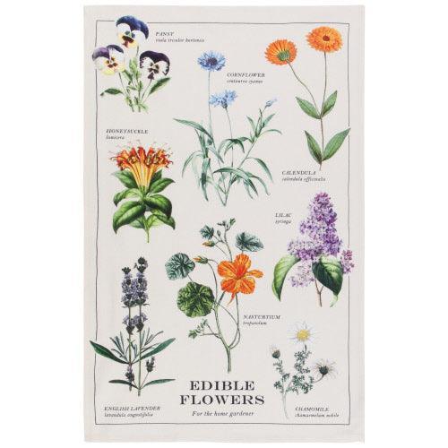 NOW Designs Dishtowel: Edible Flowers