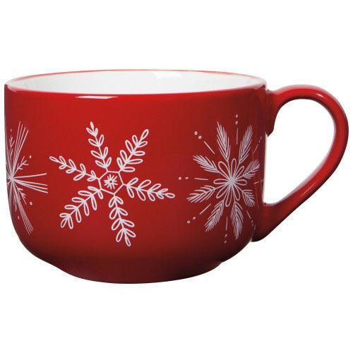 NOW Designs Mug: Latte, Snowflakes
