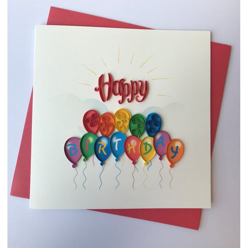 Poppin Paper Cards: Happy Birthday Balloons