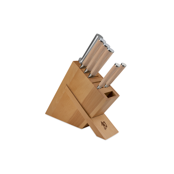 Shun Classic Blonde Set: 7 Piece Block Set