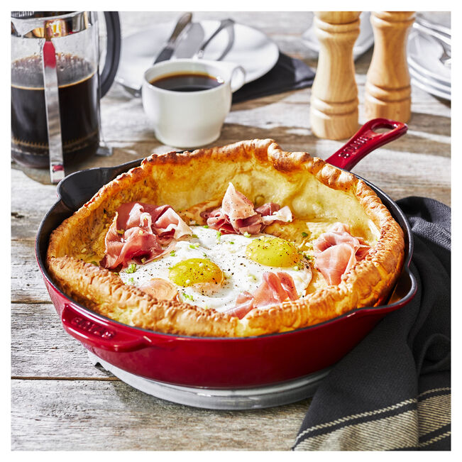 Staub Traditional Deep Skillet: 11", Cherry