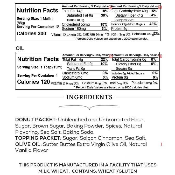 Sutter Buttes Cinnamon Sugar Breakfast Donut