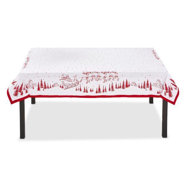 TAG Tablecloth: Santa & Sleigh, 60" x 84"