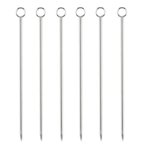 Viski Cocktail Picks (Set of 6): Stainless Steel