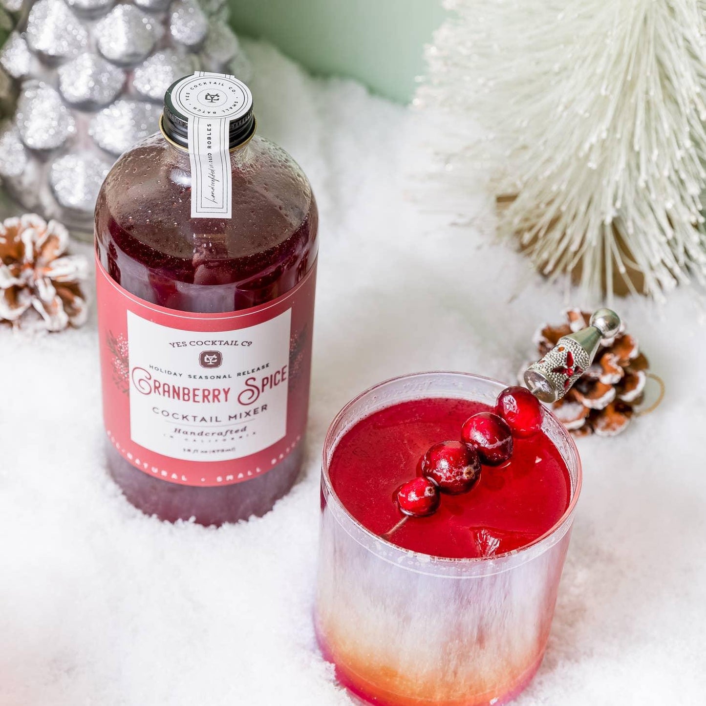 Yes Cocktail Co Cranberry Spice Cocktail Mixer