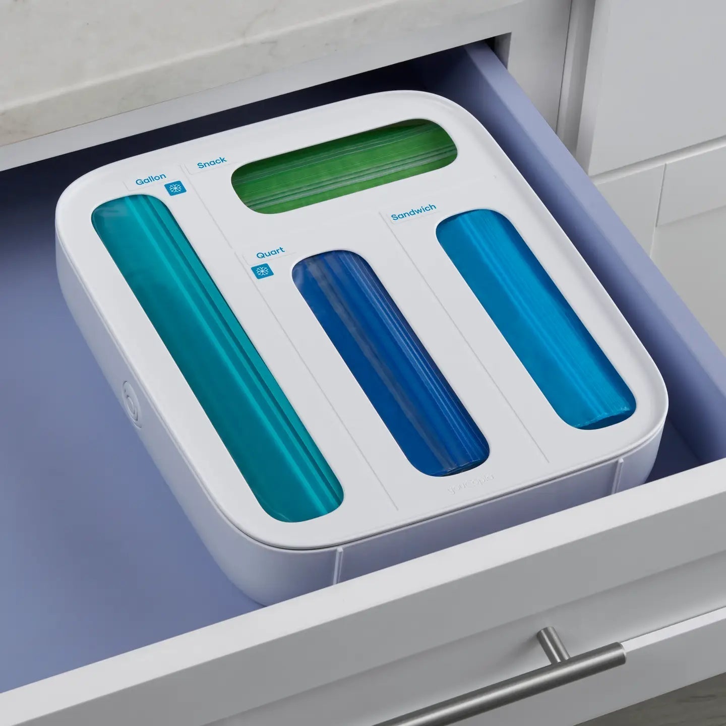 YouCopia Storabag™ Drawer Food Bag Dispenser, 4-Slot