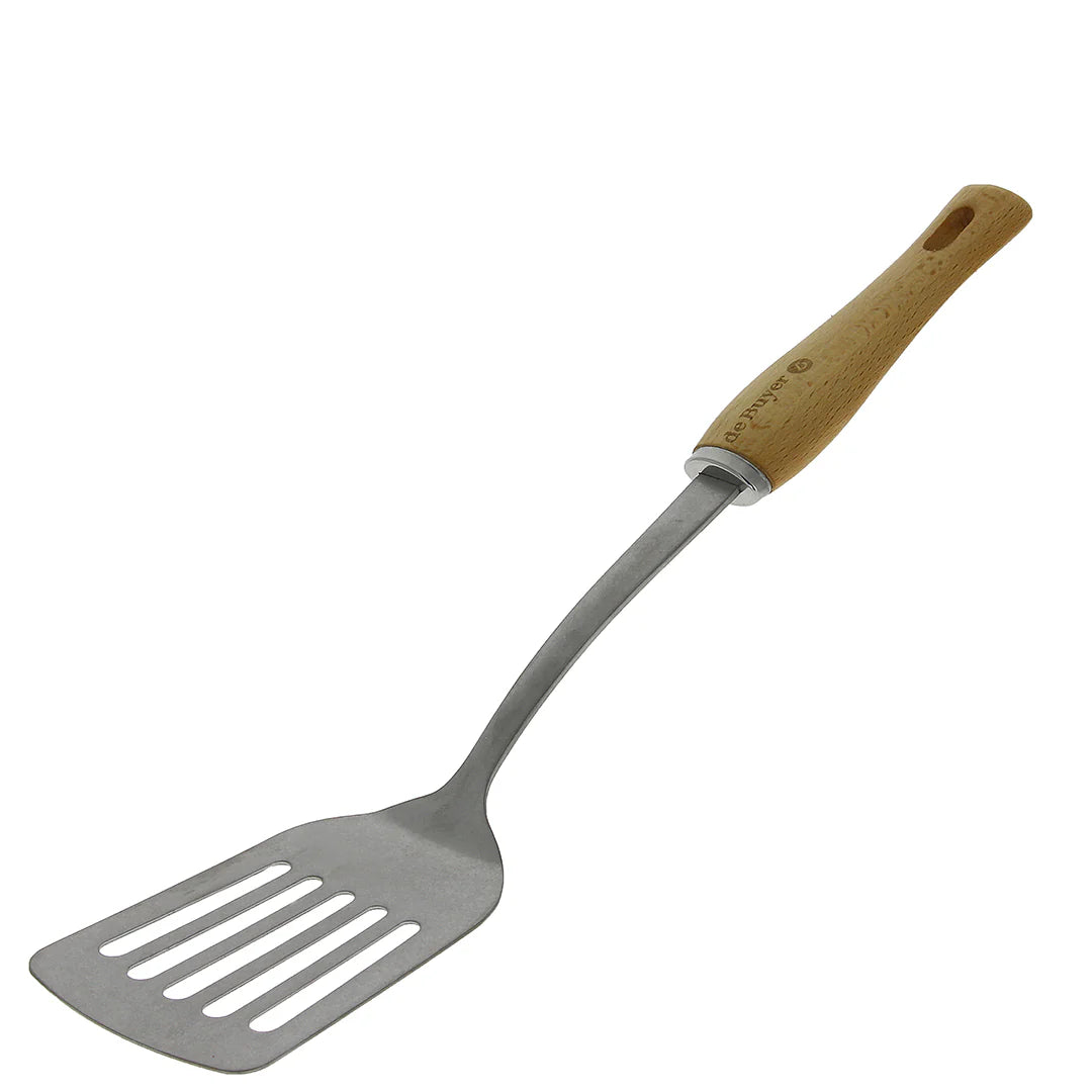 de Buyer B BOIS Plain Slotted Spatula