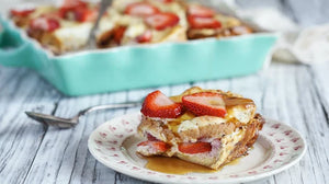 Strawberries and Cream Baked French Toast