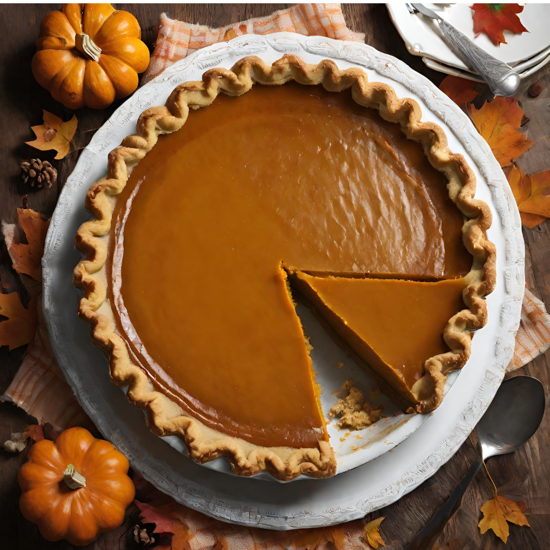 Homemade pumpkin pie