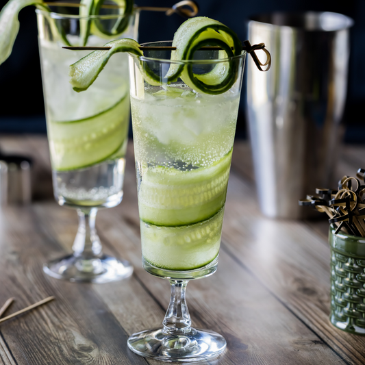 Mediterranean Cucumber and Balsamic Mocktail