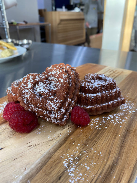 Mini Heart Lava Cakes