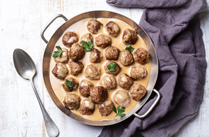Turkey Meatballs in Hearty Mushroom Gravy