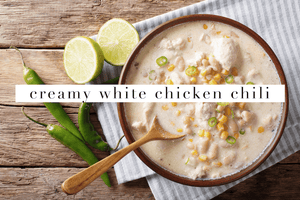 Slow Cooker Creamy White Chicken Chili