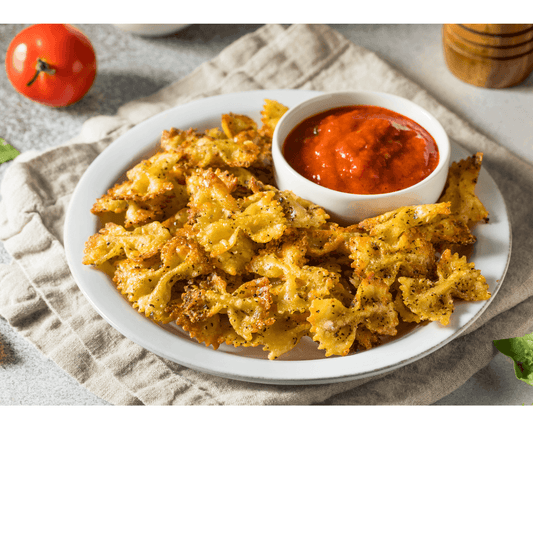 Air fryer baked pasta chips