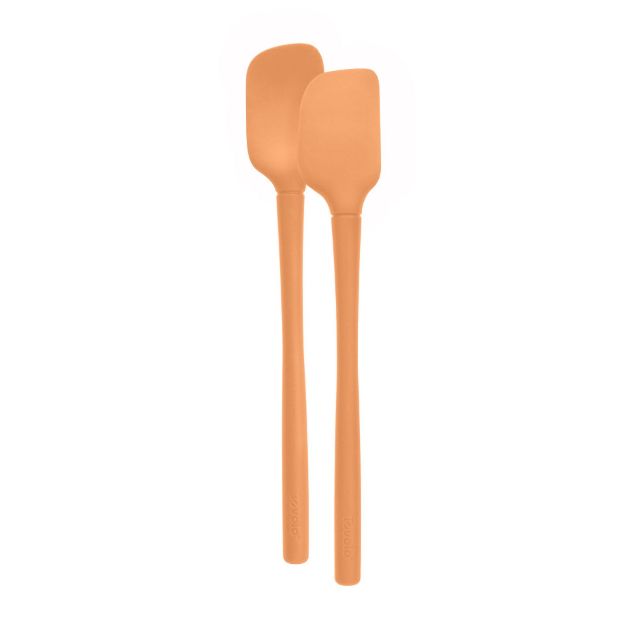 Tovolo Flex-Core All Silicone Mini Spatula & Spoonula (Set of 2): Apricot