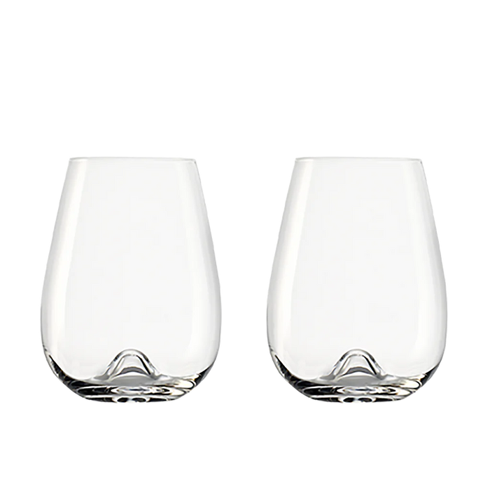 Stolzle Vulcano Stemless Wine Glasses (Set of 2): 16 oz.