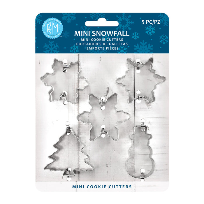 R&M Mini Cookie Cutters (Set of 6): Snowfall