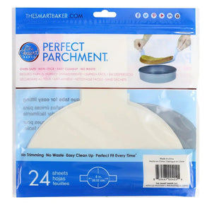 The Smart Baker Parchment Rounds:  8"