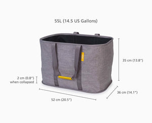 Joseph Joseph Hold-All™ Max Gray Collapsible 55L Laundry Basket
