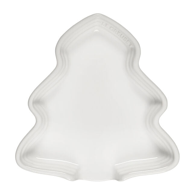 Le Creuset Noel Collection Spoon Rest: Christmas Tree, White