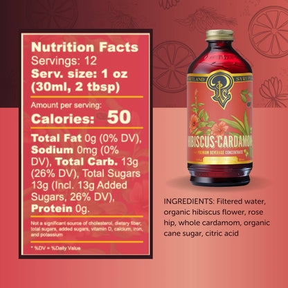 Portland Syrups Hibiscus Cardamom Syrup