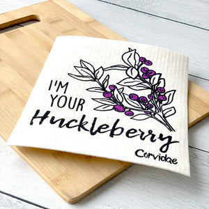 Corvidae Swedish Dishcloth: I'm Your Huckleberry