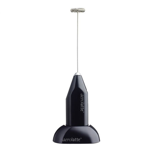 AeroLatte Milk Frother with Stand: Black