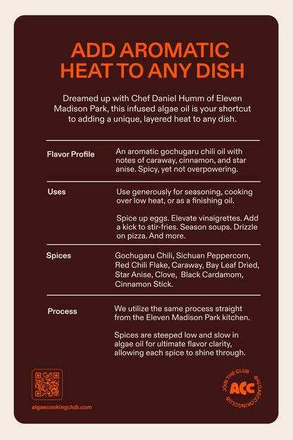 Algae Cooking Club Gochugaru Chili Oil: 7 oz.