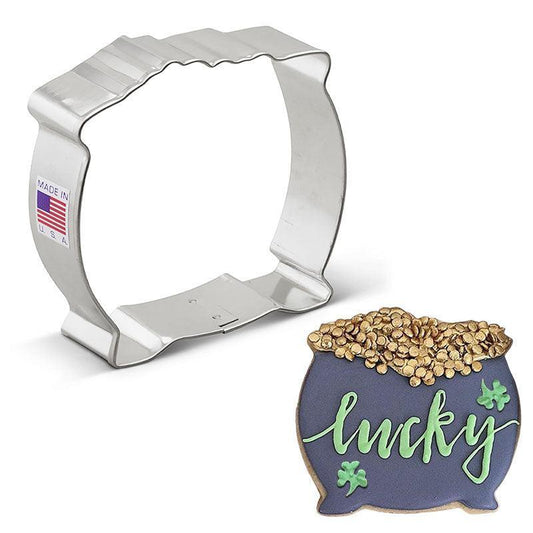 Ann Clark Cookie Cutter: Pot Of Gold, 3.5"