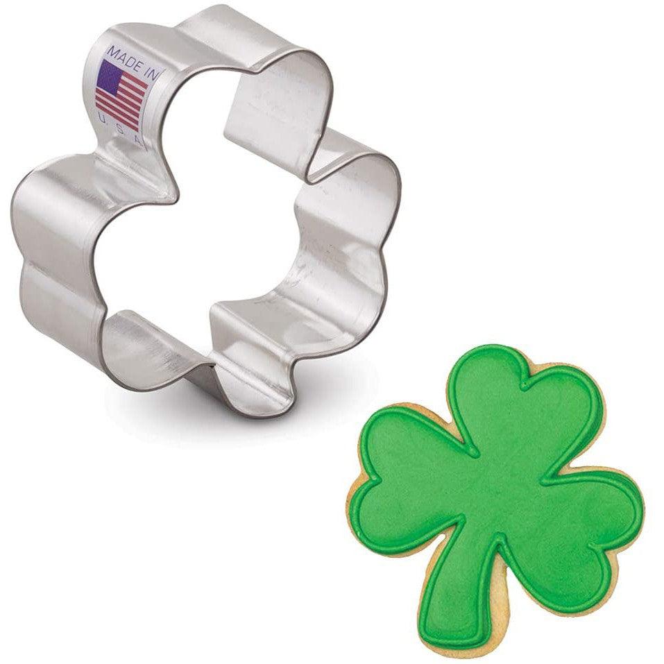 Ann Clark Cookie Cutter: Shamrock, 2.5"